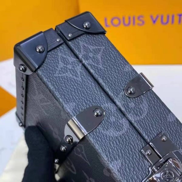 Louis Vuitton LV Unisex Wallet Trunk Grey Monogram Coated Canvas Cowhide Leather (16)