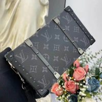 Louis Vuitton LV Unisex Wallet Trunk Grey Monogram Coated Canvas Cowhide Leather