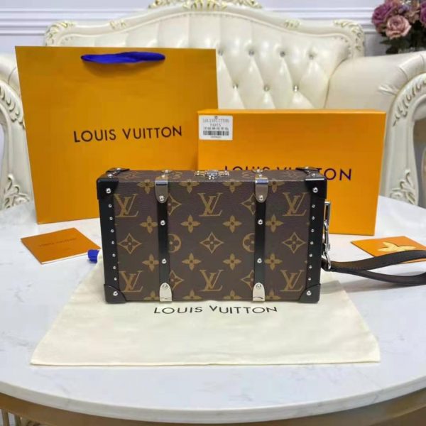 Louis Vuitton LV Unisex Wallet Trunk Monogram Coated Canvas Cowhide Leather (11)