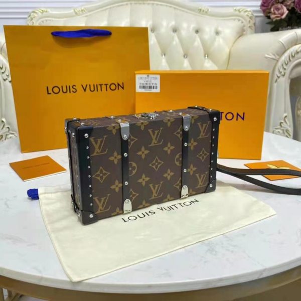 Louis Vuitton LV Unisex Wallet Trunk Monogram Coated Canvas Cowhide Leather (12)