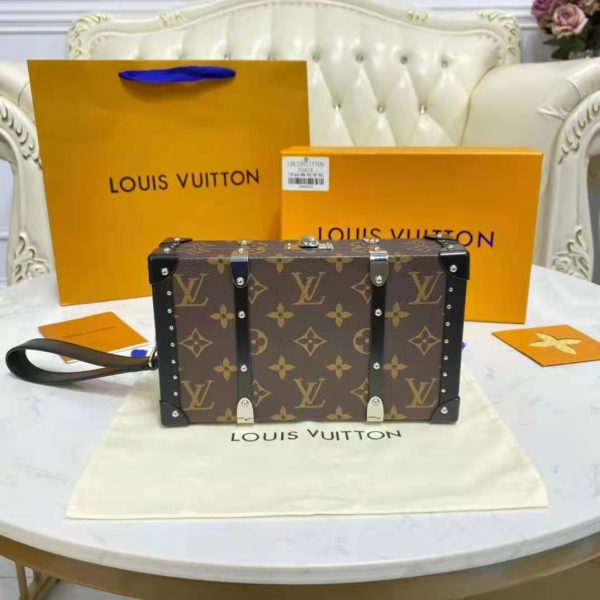 Louis Vuitton LV Unisex Wallet Trunk Monogram Coated Canvas Cowhide Leather (13)