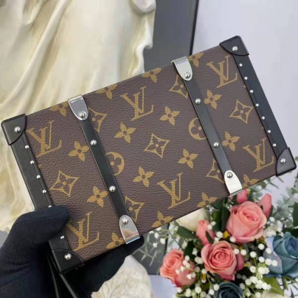 Louis Vuitton LV Unisex Wallet Trunk Monogram Coated Canvas Cowhide Leather (5)