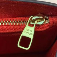 Louis Vuitton LV Women Croisette Chain Wallet Scarlet Red Damier Ebene Coated Canvas