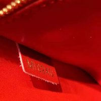 Louis Vuitton LV Women Croisette Chain Wallet Scarlet Red Damier Ebene Coated Canvas