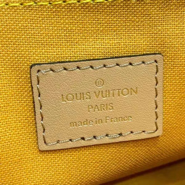 Louis Vuitton LV Women Croisette Hand bag Pink Damier Azur Coated Canvas (5)