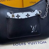 Louis Vuitton LV Women Marelle Handbag Black Epi Grained Cowhide Leather Canvas