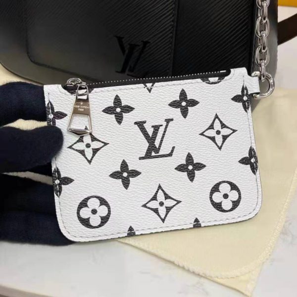 Louis Vuitton LV Women Marelle Handbag Black Epi Grained Cowhide Leather Canvas (17)