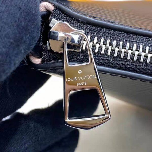 Louis Vuitton LV Women Marelle Handbag Black Epi Grained Cowhide Leather Canvas (6)
