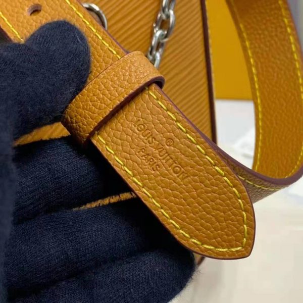 Louis Vuitton LV Women Marelle Handbag Honey Gold Epi Grained Cowhide Leather Canvas (12)
