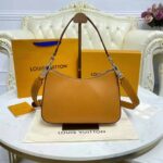Louis Vuitton LV Women Marelle Handbag Honey Gold Epi Grained Cowhide Leather Canvas – Bild 7