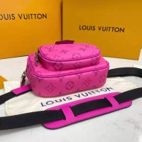 Louis Vuitton LV Women Outdoor Pouch Taigarama Pink Rose Coated Canvas Cowhide Leather