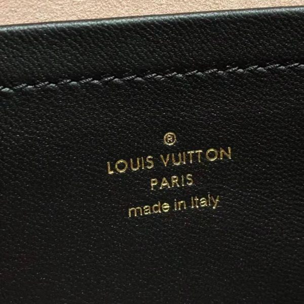 Louis Vuitton LV Women Pochette Coussin Black Monogram Embossed Lambskin (7)