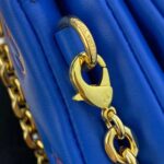 Louis Vuitton LV Women Pochette Coussin Blue Monogram Embossed Lambskin - Image 13