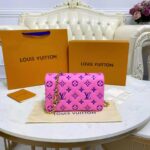 Louis Vuitton LV Women Pochette Coussin Pink Monogram Embossed Lambskin - Image 5