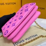 Louis Vuitton LV Women Pochette Coussin Pink Monogram Embossed Lambskin - Image 8