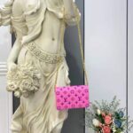 Louis Vuitton LV Women Pochette Coussin Pink Monogram Embossed Lambskin - Image 4