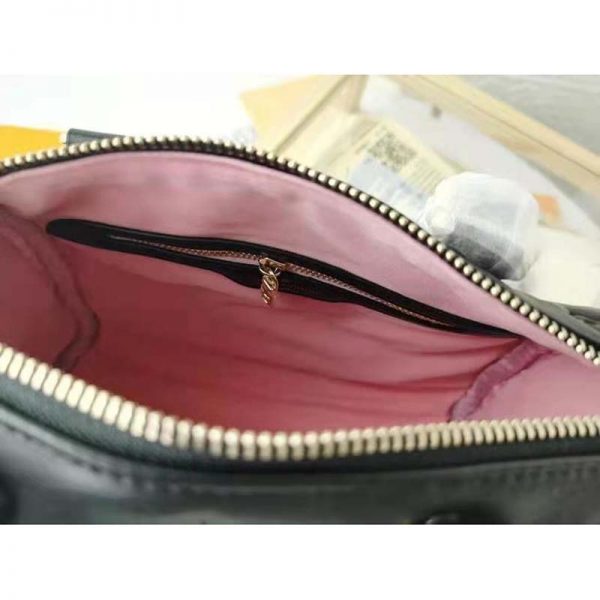 Louis Vuitton LV Women Speedy Bandoulière 22 Handbag Black Embossed Lambskin Leather (2)