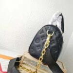 Louis Vuitton LV Women Speedy Bandoulière 22 Handbag Black Embossed Lambskin Leather - Image 9