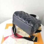 Louis Vuitton LV Women Speedy Bandoulière 22 Handbag Black Embossed Lambskin Leather - Image 4