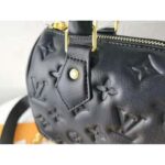 Louis Vuitton LV Women Speedy Bandoulière 22 Handbag Black Embossed Lambskin Leather - Image 8