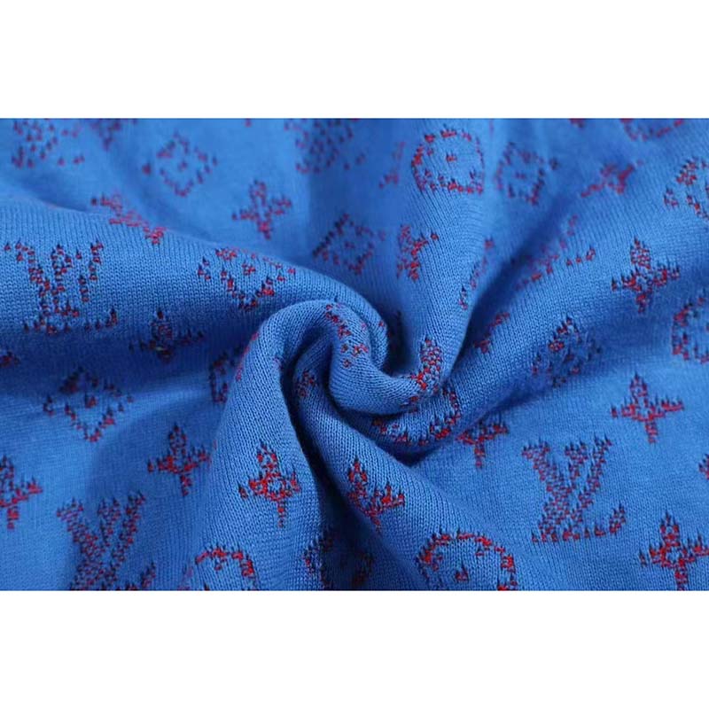 Louis Vuitton Men LVSE Monogram Degrade Crewneck Cotton Gradient Monogram  Blue - LULUX