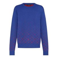 Louis Vuitton Men LVSE Monogram Degrade Crewneck Cotton Gradient Monogram Blue