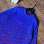 Louis Vuitton Men LVSE Monogram Degrade Crewneck Cotton Gradient Monogram Blue - immagine 5