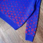 Louis Vuitton Men LVSE Monogram Degrade Crewneck Cotton Gradient Monogram Blue - immagine 7