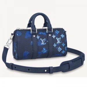 Louis Vuitton Unisex Keepall XS Ink Watercolor Cowhide Leather