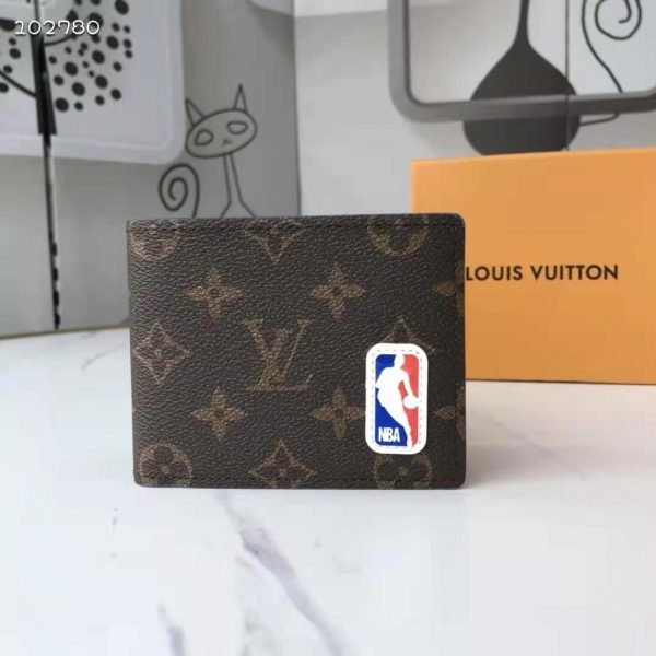 Louis Vuitton Unisex LV x NBA Multiple Wallet Monogram Coated Canvas (2)
