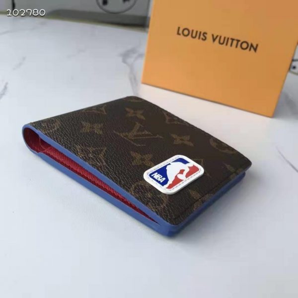 Louis Vuitton Unisex LV x NBA Multiple Wallet Monogram Coated Canvas (6)