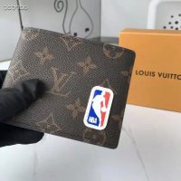 Louis Vuitton Unisex LV x NBA Multiple Wallet Monogram Coated Canvas
