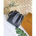 Louis Vuitton Unisex Lockme Bucket Bag Black Grained Calf Leather - Imagen 3