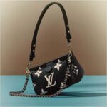 Louis Vuitton Unisex Multi Pochette Accessoires Black Cream Embossed Supple Grained Cowhide - Bild 2