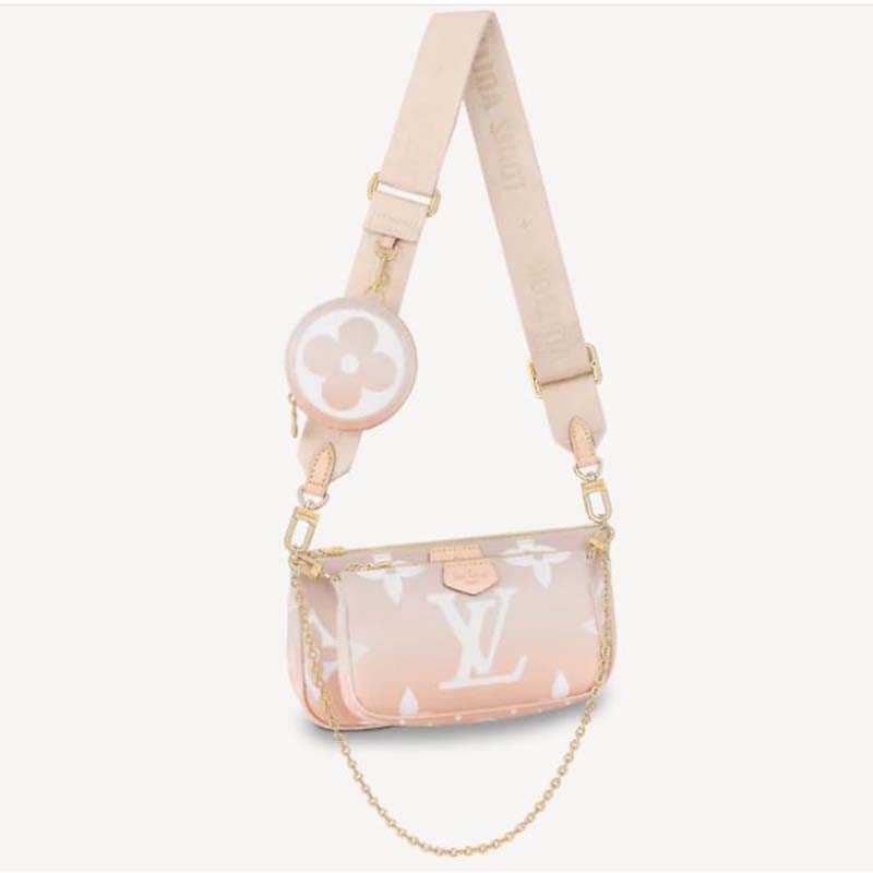 Louis Vuitton Multi Pochette Accessoires Light Pink Monogram