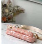 Louis Vuitton Unisex Multi Pochette Accessoires Pink Brume Gray Monogram Giant Coated Canvas - immagine 4