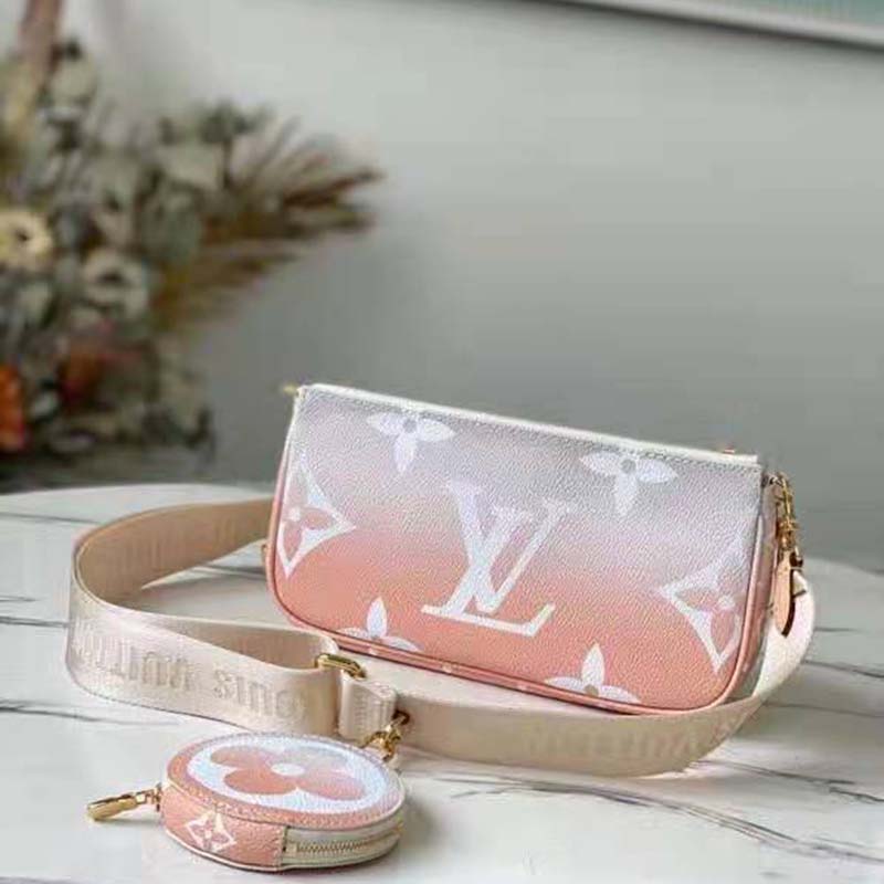 Louis Vuitton Monogram Canvas & Light Pink Multi-Pochette Accessoires, myGemma