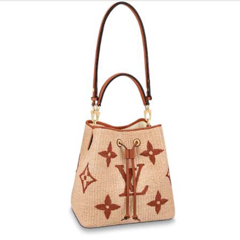 louis vuitton raffia tote