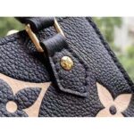 Louis Vuitton Unisex Petit Sac Plat Black Beige Monogram Empreinte Embossed Supple Grained Cowhide – Image 9