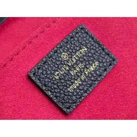 Louis Vuitton Unisex Petit Sac Plat Black Beige Monogram Empreinte Embossed Supple Grained Cowhide