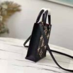 Louis Vuitton Unisex Petit Sac Plat Black Beige Monogram Empreinte Embossed Supple Grained Cowhide – Image 4