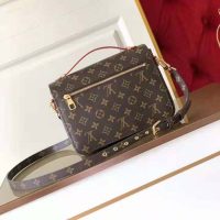 Louis Vuitton Unisex Pochette Métis Bag Monogram Coated Canvas Natural Cowhide (12)