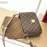 Louis Vuitton Unisex Pochette Métis Bag Monogram Reverse Coated Canvas Natural Cowhide – Image 6
