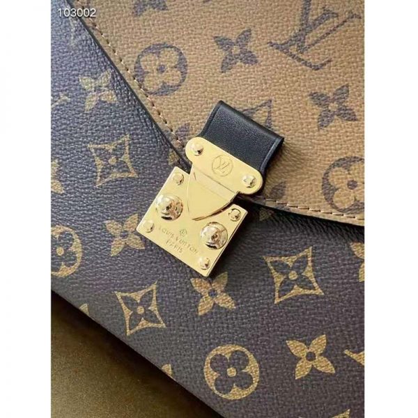 Louis Vuitton Unisex Pochette Métis Bag Monogram Reverse Coated Canvas Natural Cowhide (8)