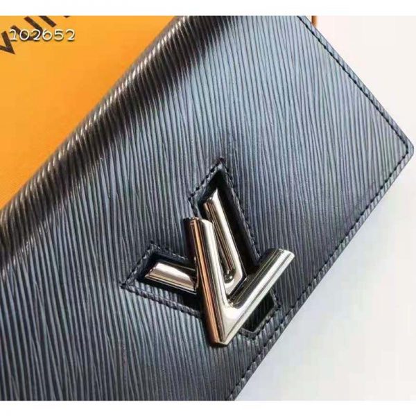 Louis Vuitton Unisex Twist Wallet Black Epi Grained Cowhide Leather (6)