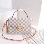 Louis Vuitton Women Croisette Damier Azur Coated Canvas Smooth Cowhide Leather - Imagen 2