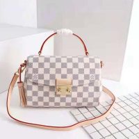 Louis Vuitton Women Croisette Damier Azur Coated Canvas Smooth Cowhide Leatherr Azur Coated Canvas Smooth Cowhide Leather (10)