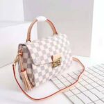 Louis Vuitton Women Croisette Damier Azur Coated Canvas Smooth Cowhide Leather - Imagen 3