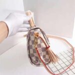 Louis Vuitton Women Croisette Damier Azur Coated Canvas Smooth Cowhide Leather - Imagen 5