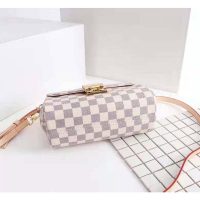 Louis Vuitton Women Croisette Damier Azur Coated Canvas Smooth Cowhide Leatherr Azur Coated Canvas Smooth Cowhide Leather (10)